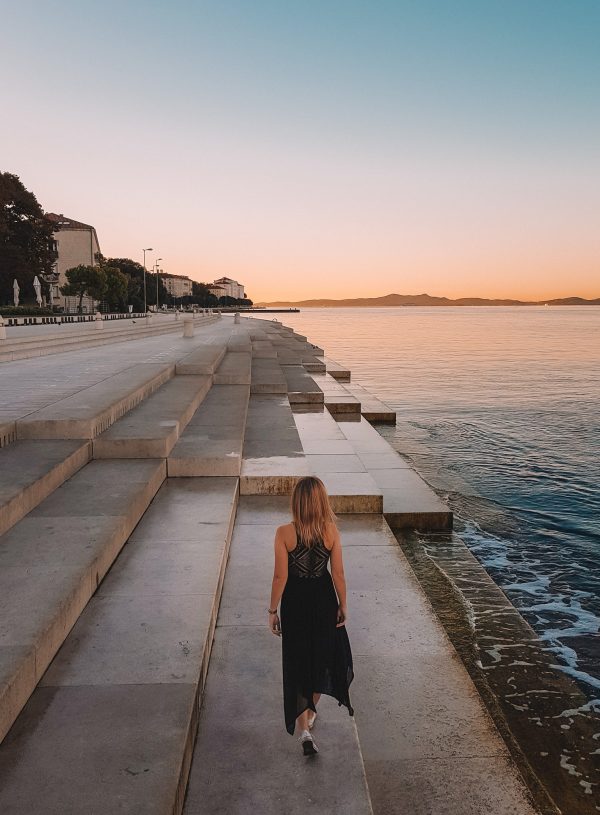 Beautiful sunrise in Zadar, Croatia