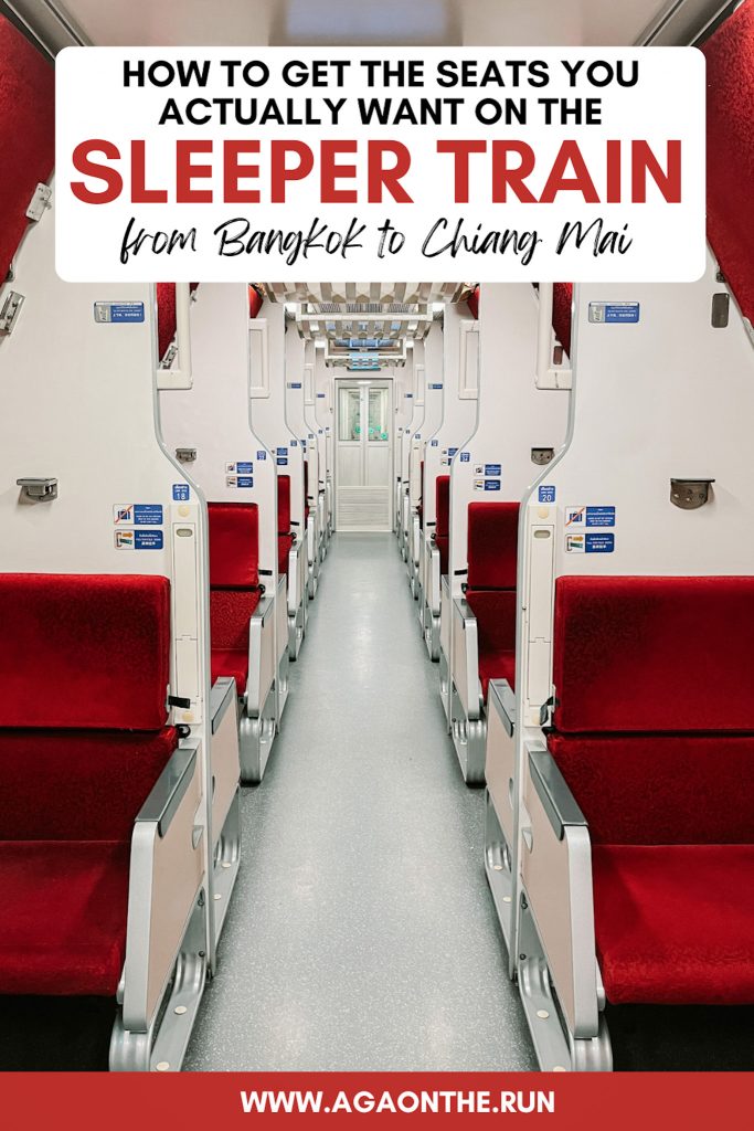 How to get the seats you actually want on the sleeper train from Bangkok to Chiang Mai