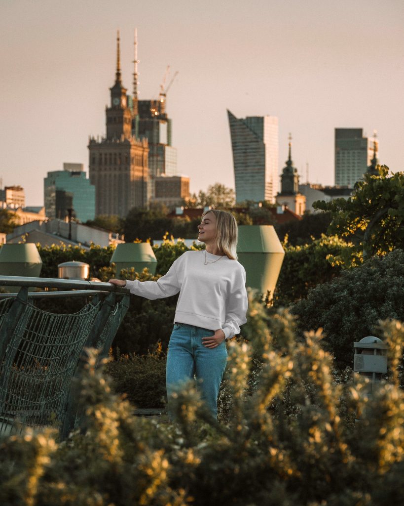 Library Gardens in Warsaw, Poland