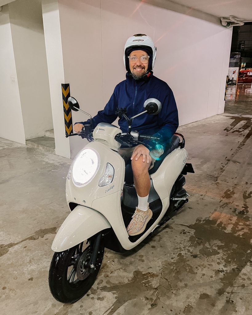 Man on a scooter in Chiang Mai Thailand