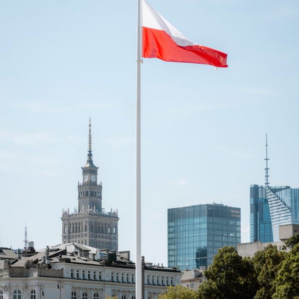 One day in Warsaw, Poland