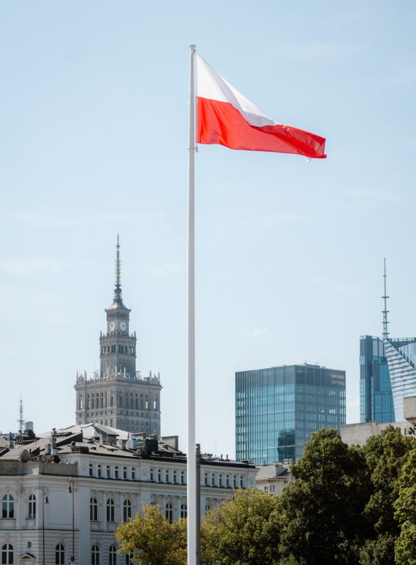 One day in Warsaw, Poland