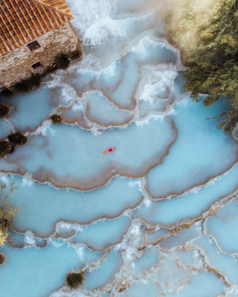 Cascate del Mulino Drone shot