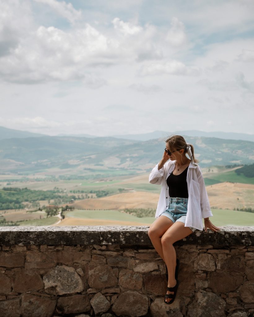 Val d'Orcia from Pienza city walls