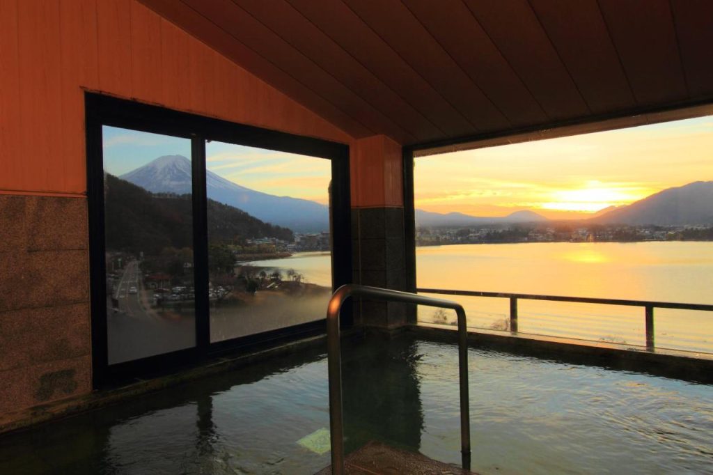 Mt Fuji view from Asafuji Hotel in Japan
