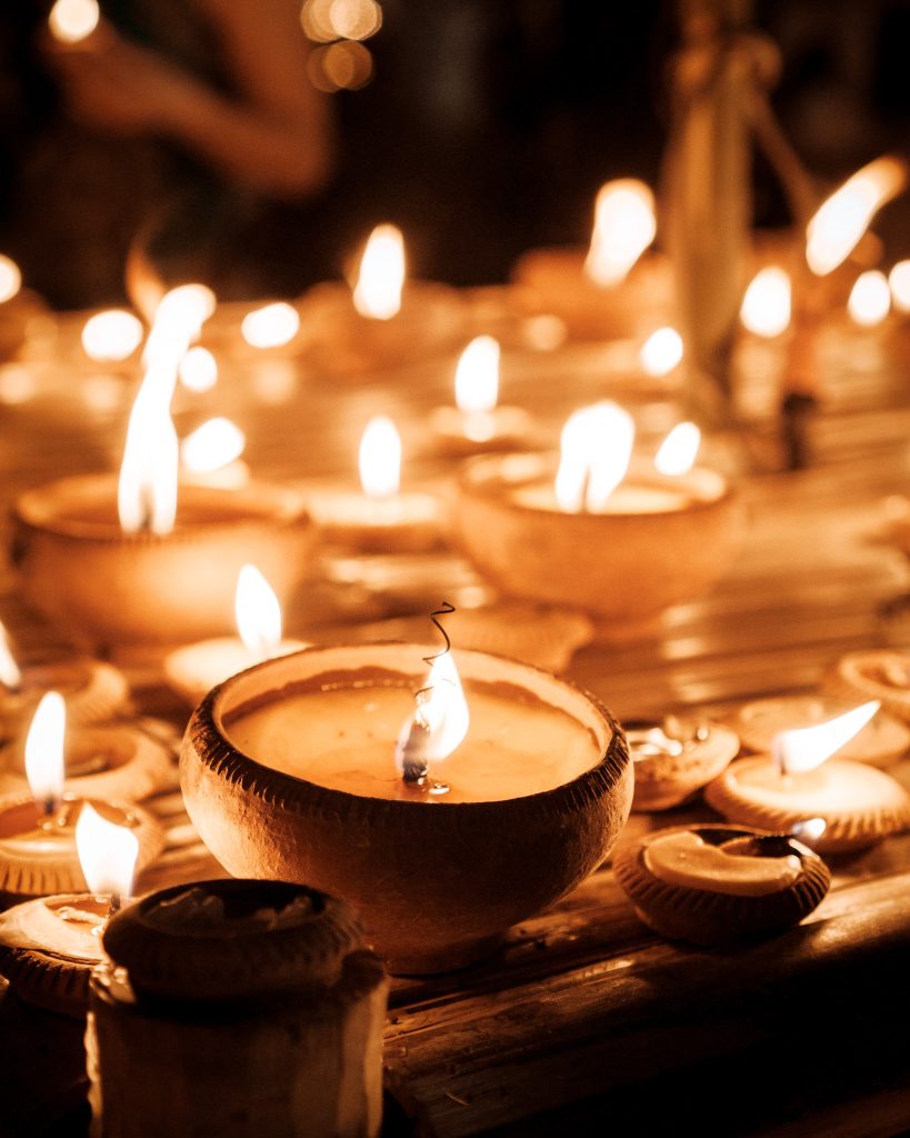 Loy Krathong Festival candles