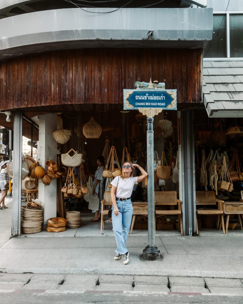 Basket shop in Chiang Mai, Thailand