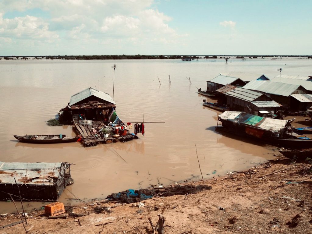 Floating villages on Tonle Sap Lake, Cambodia