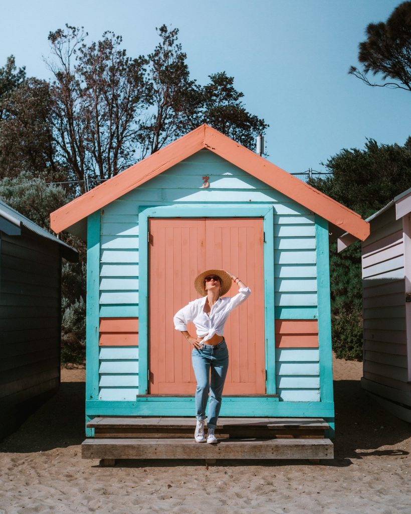 Colourful huts on Brighton Beach, Victoria, Australia