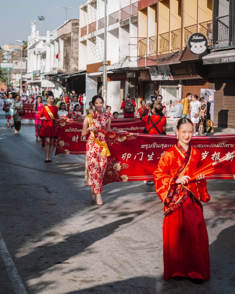 Chinese New year Parade in Chiang Mai, Thailand