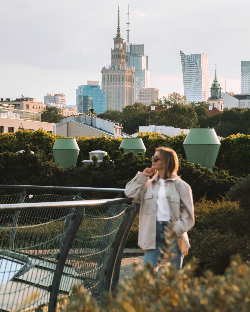 University Library rooftop in Warsaw, Poland
