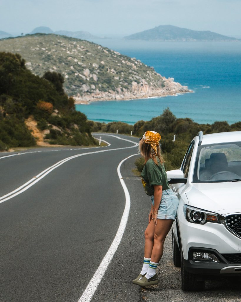 Road in Wilsons Prom in Australia