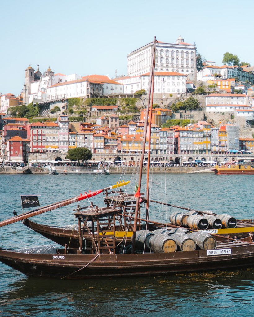 Rabelo boats in Porto, Portugal