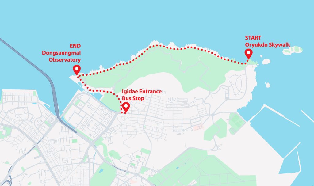 Igidae Coastal Walk Map