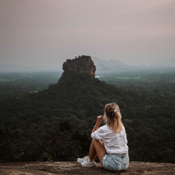 View of Sigiriya from Pidurangala Rock at sunset by Aga on the run