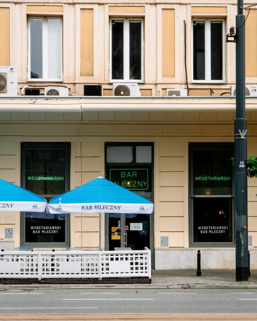 Vegetarian milk bar in Warsaw, Poland