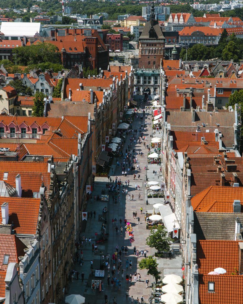 View of Gdansk from above