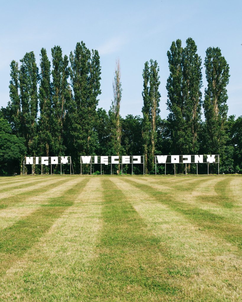 No more war sign in Westerplatte, Gdansk
