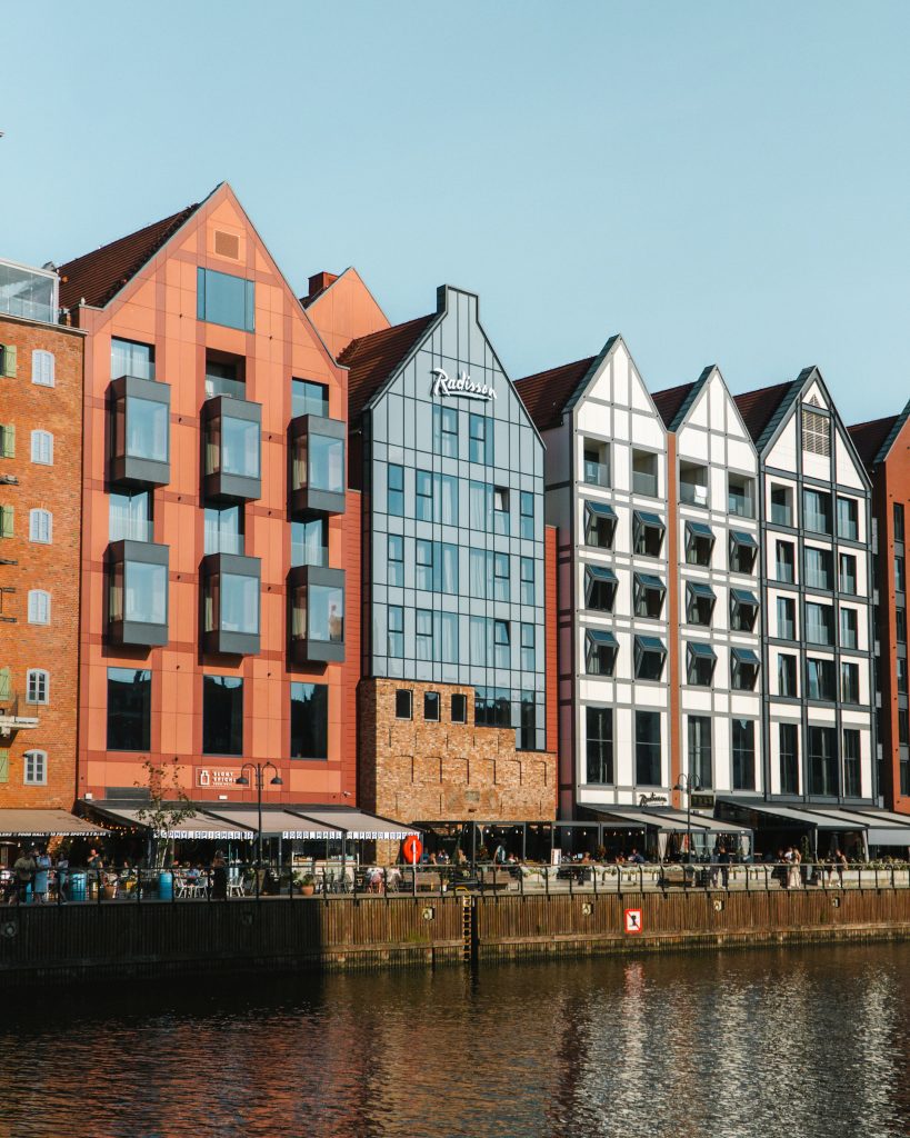 View of Radisson Hotel in Gdansk