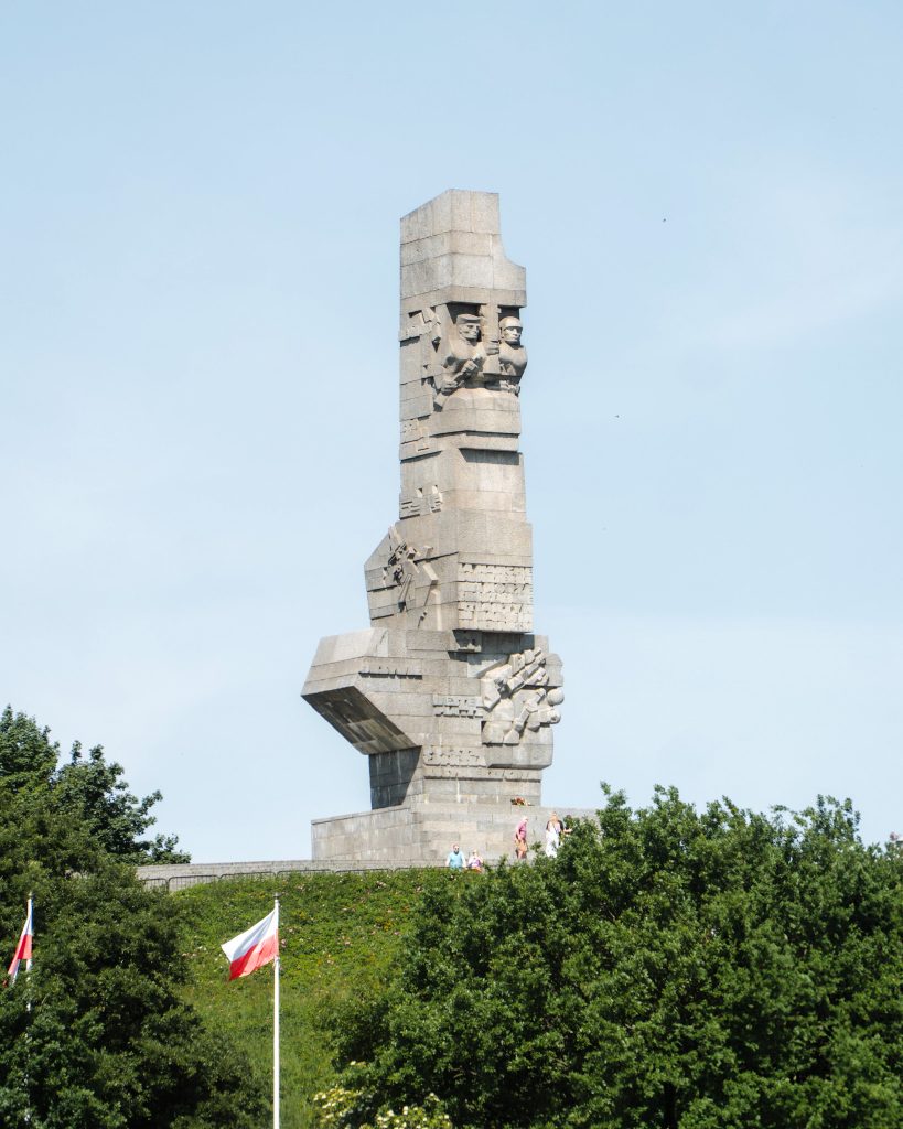 The monument in Westerplatte in Gdansk, Poland