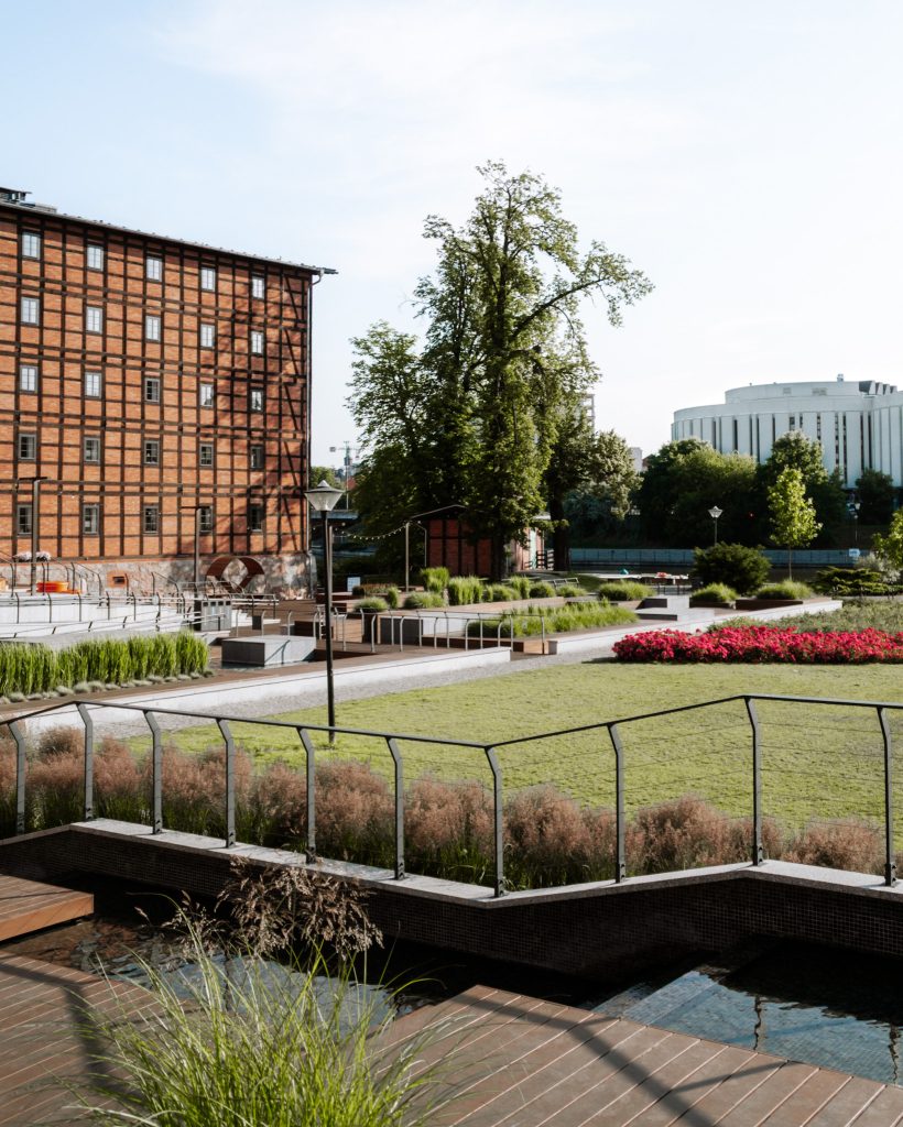 Mill Island in Bydgoszcz, Poland