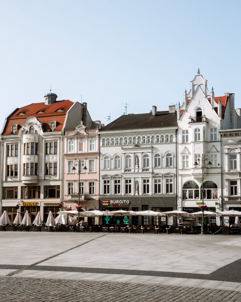 Old Market Square in Bydgoszcz, Poland