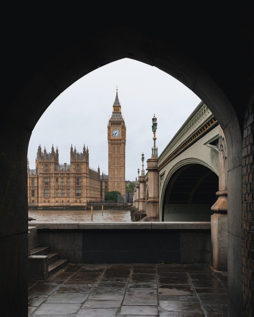 Secret view of Big Ben, London