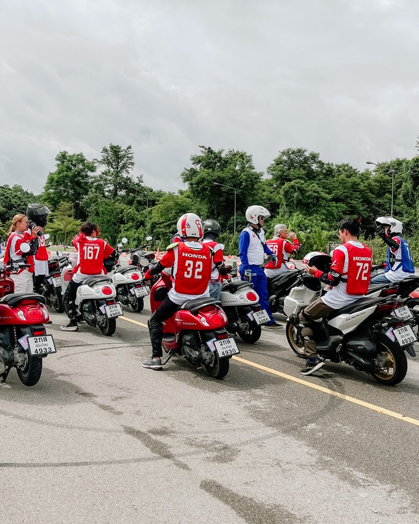Practice day at Honda Safety Riding School, Chiang Mai