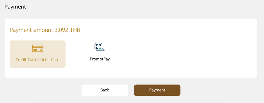 Choose payment method