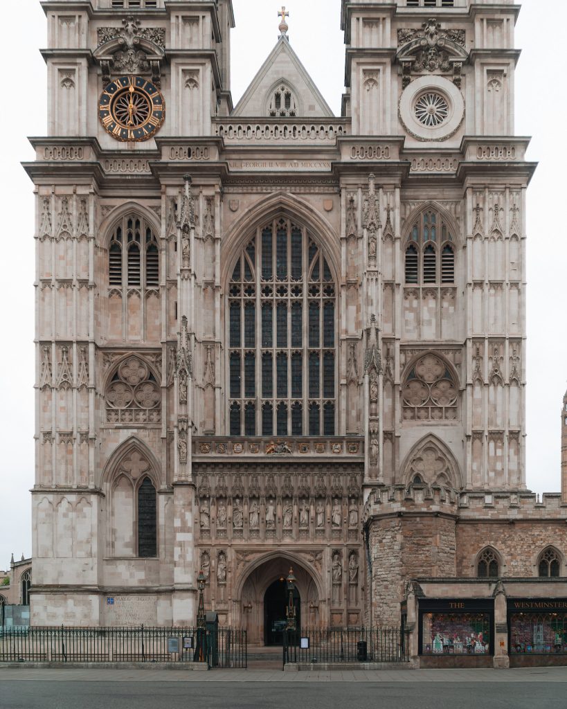 A photo of Westminster Abbey in London