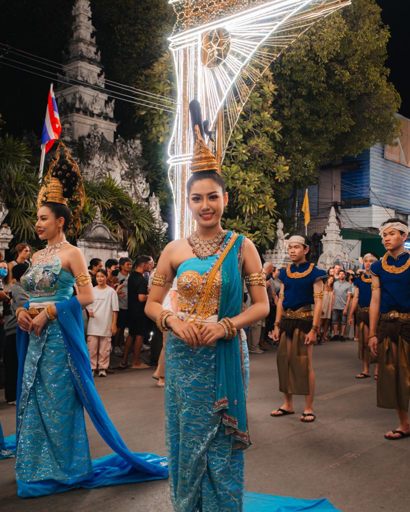 Parade during Yi Peng Festival in Chiang Mai