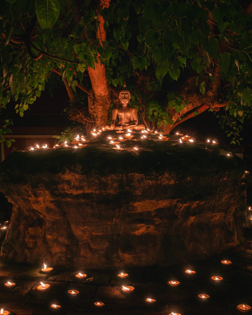 Wat Phan Tao during Yi Peng in Chiang Mai