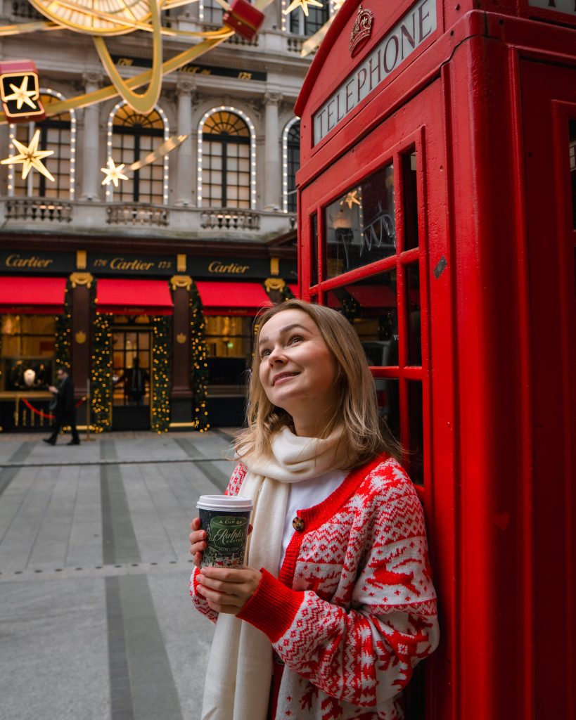 New Bond Street in London during Christmas