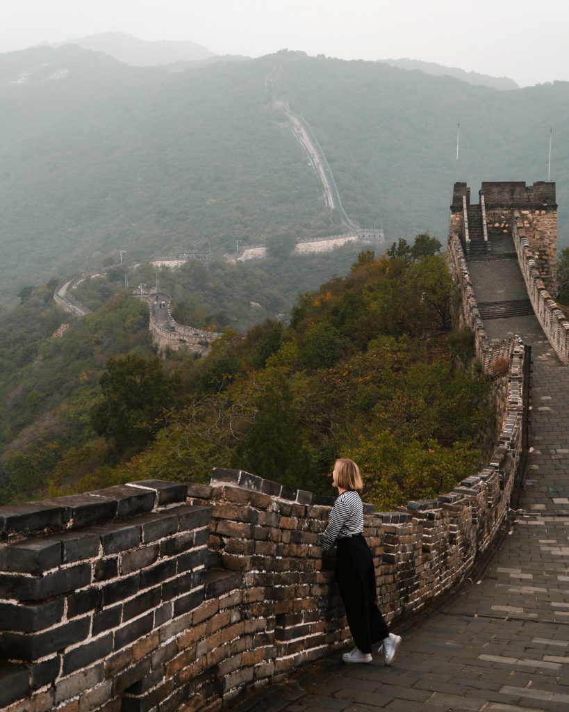 Aga on the run on the Great Wall of China in 2025