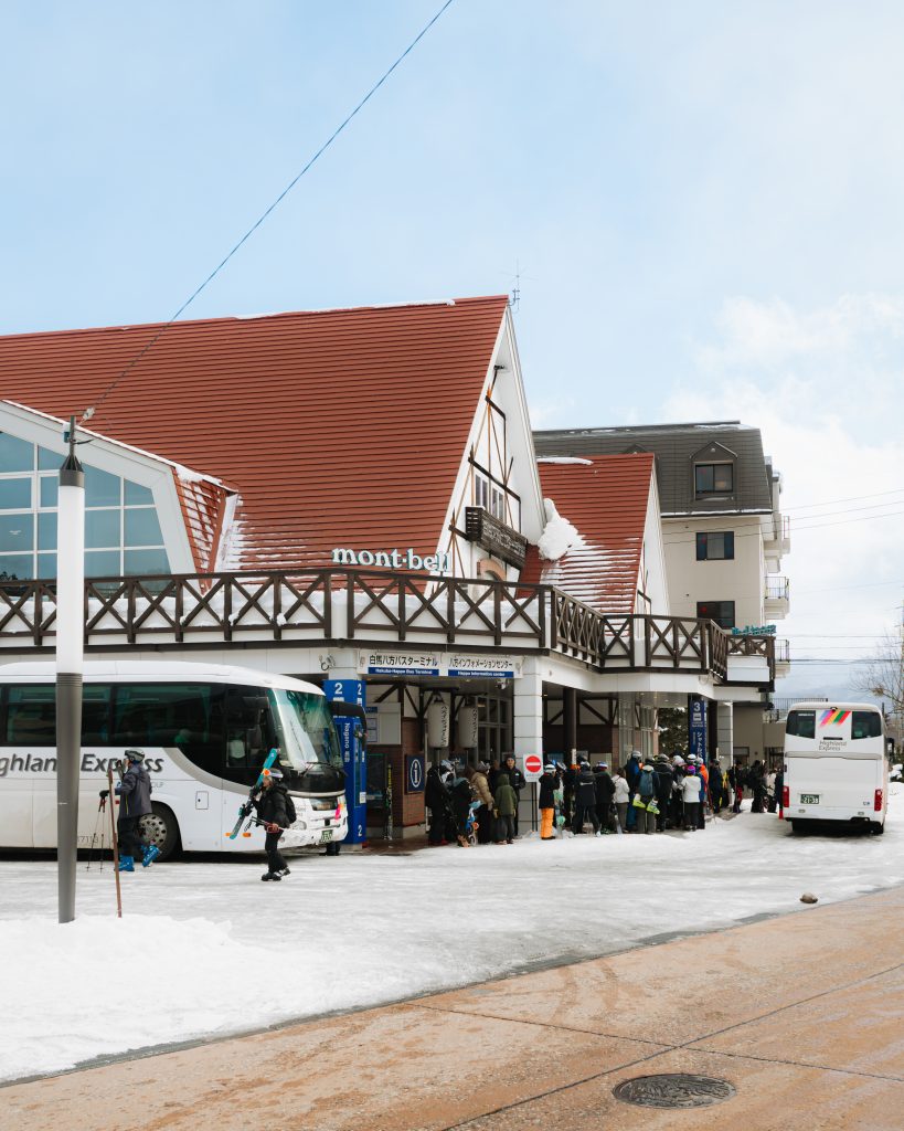 Bus terminal in Hakuba