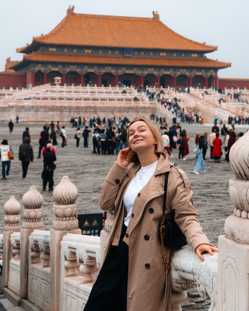Aga in the Forbidden City in Beijing