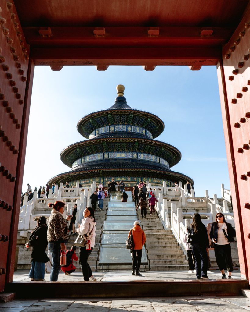 The temple of Heaven in Beijing from a secret spot