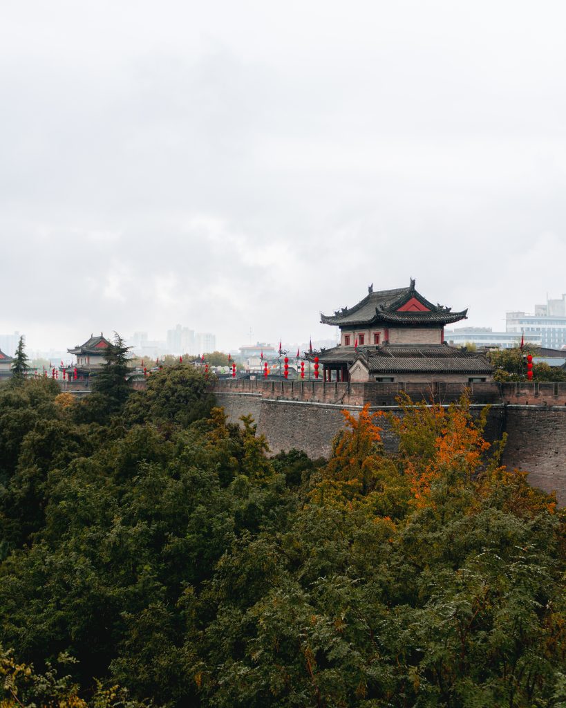 Ancient City Walls in Xi An, China