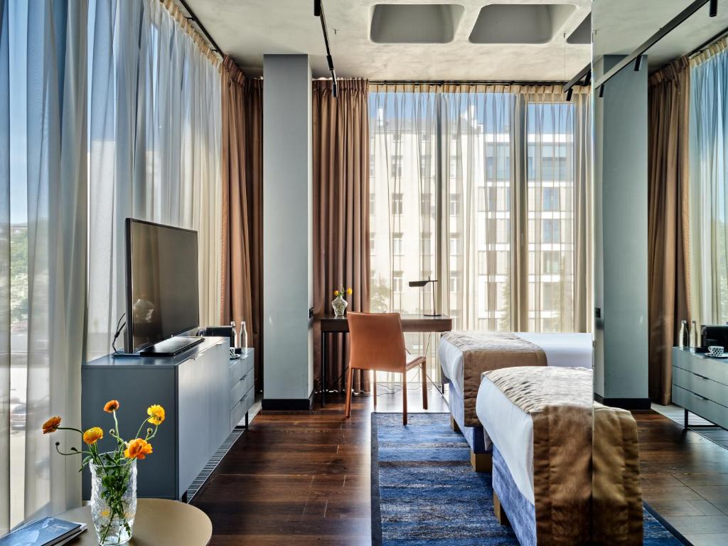 A room in Hotel Indigo in Warsaw