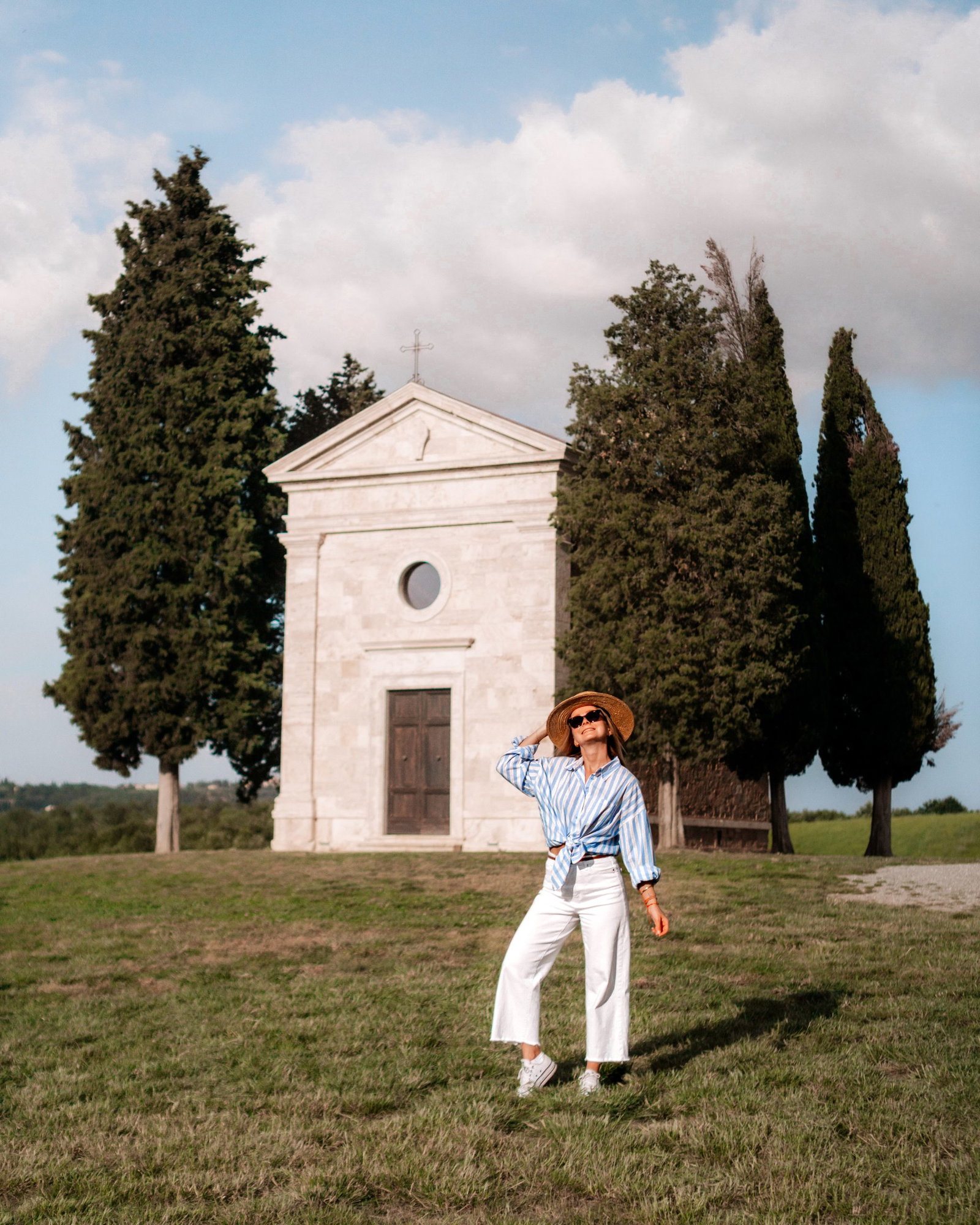 Chapel Vitaleta in Val d'Orcia, Tuscany