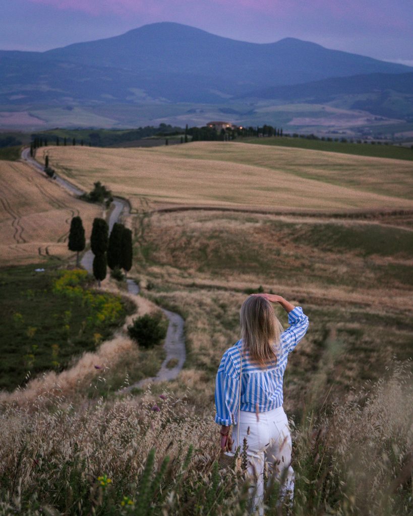 "Gladiator" viewpoint next to Pienza
