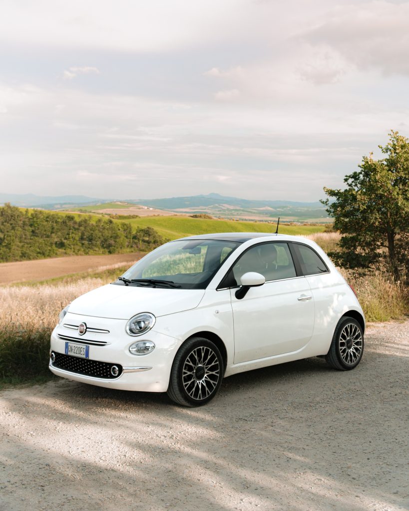 Driving in Tuscany with Fiat500
