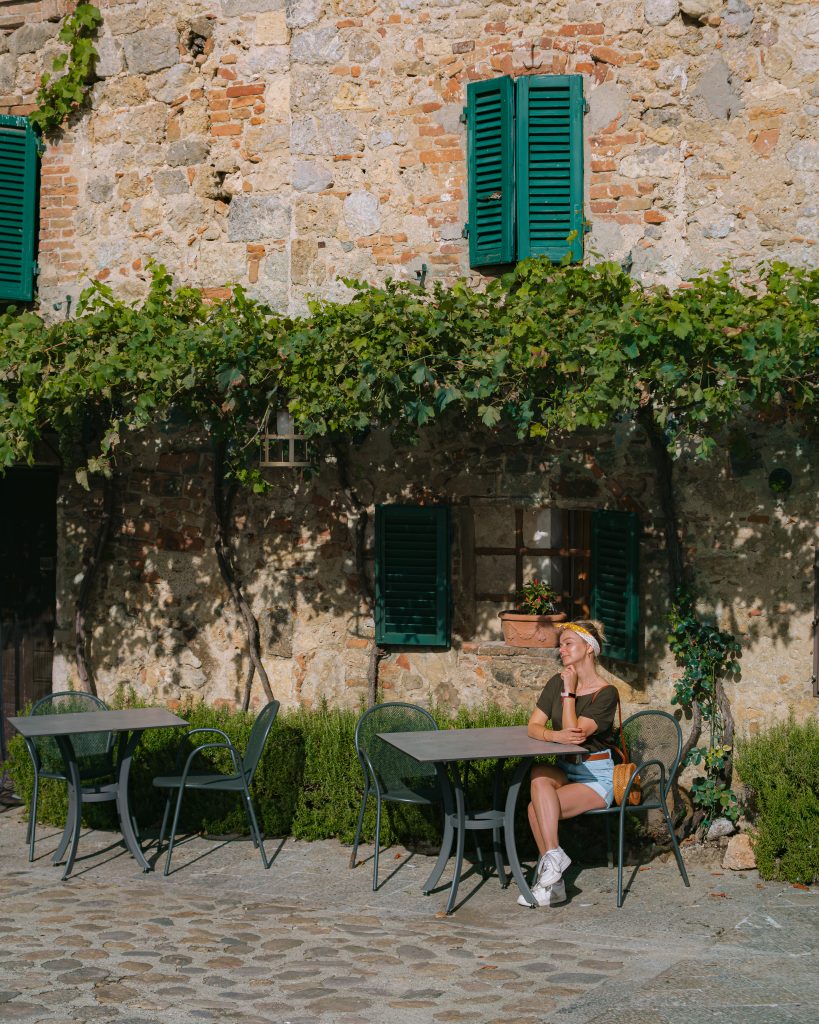 Inside Monteriggioni in Tuscany
