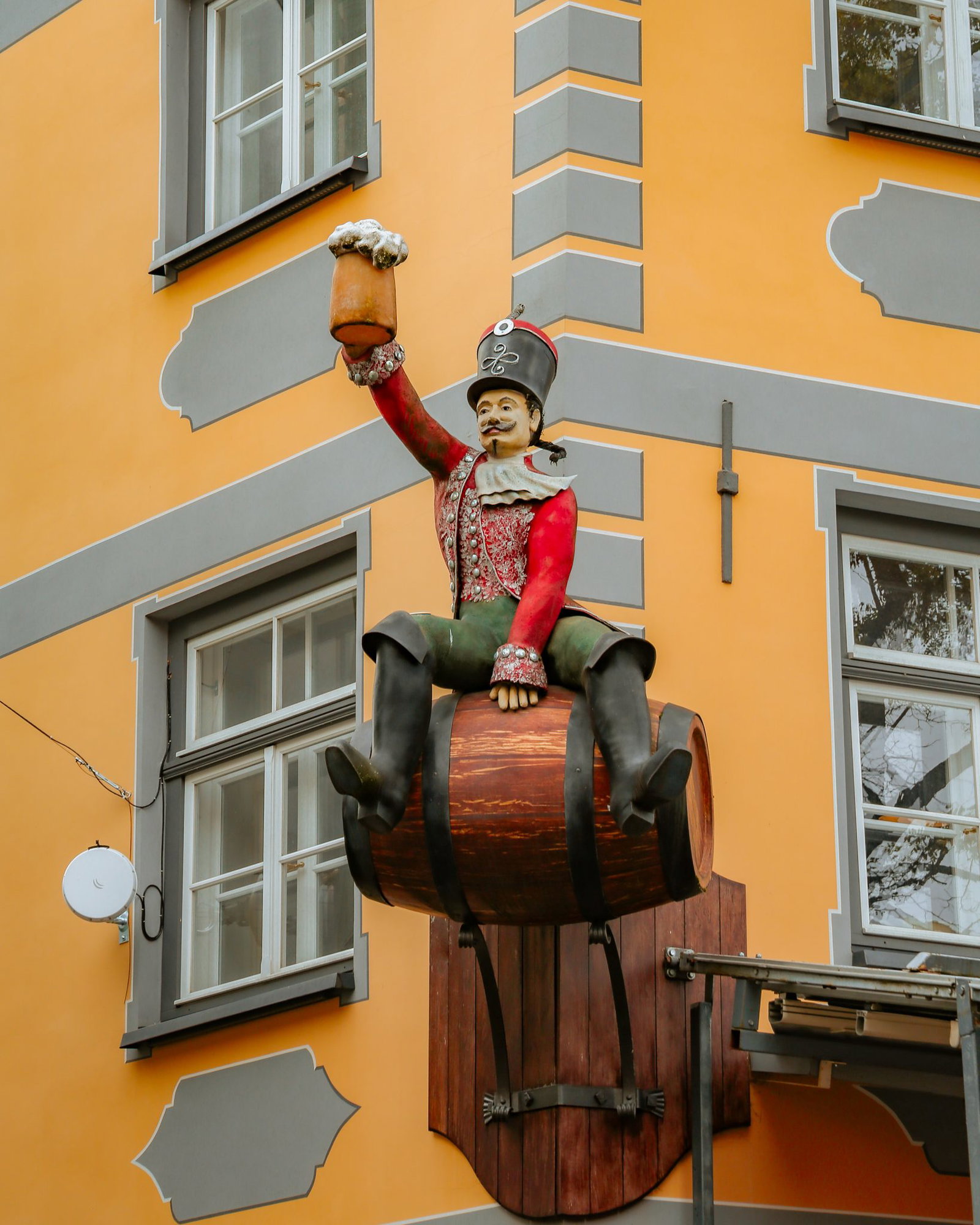 Buildings decorations in Riga, Latvia
