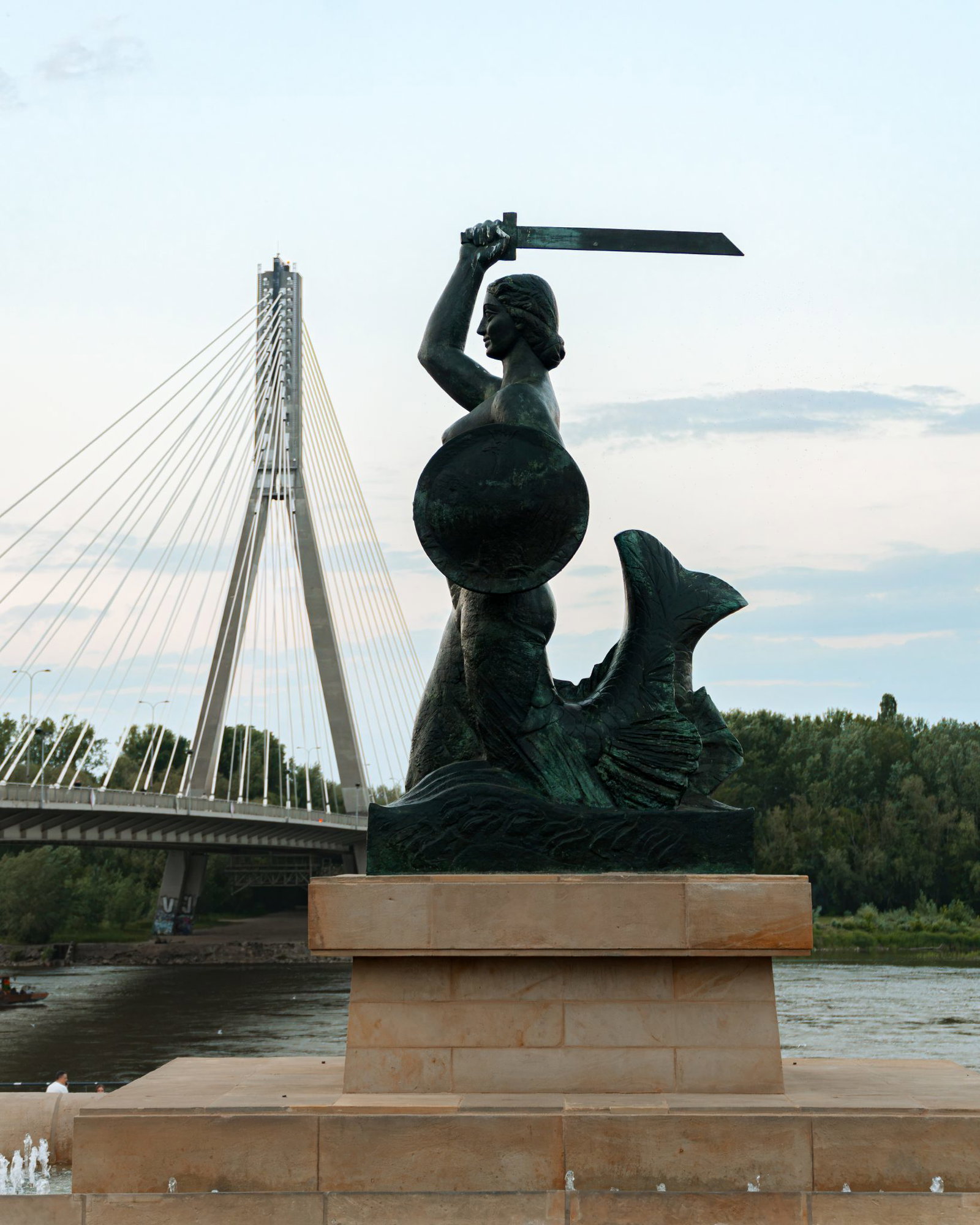 Warsaw Syrenka at Vistula River, Poland