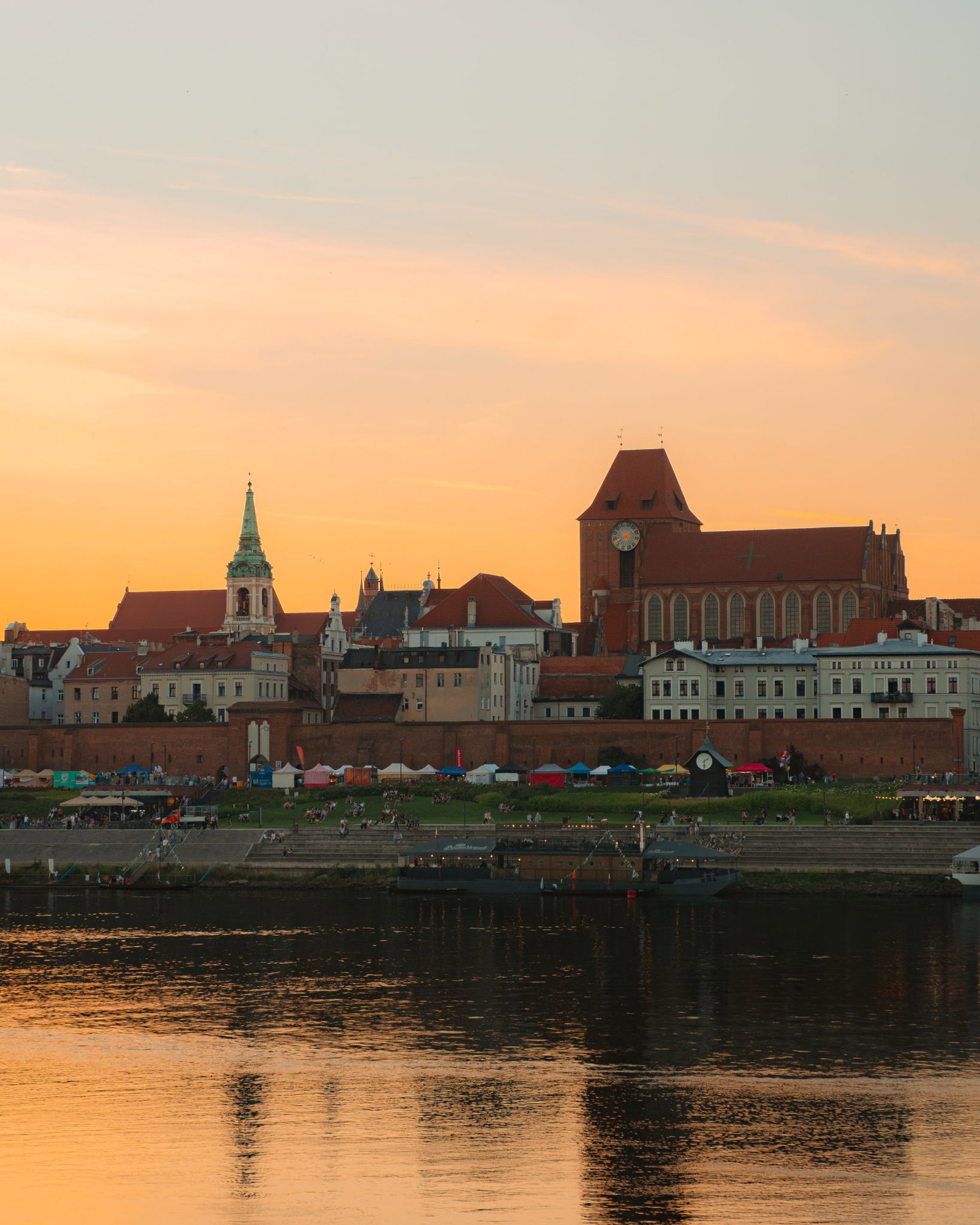 Torun seen from across Vistula River