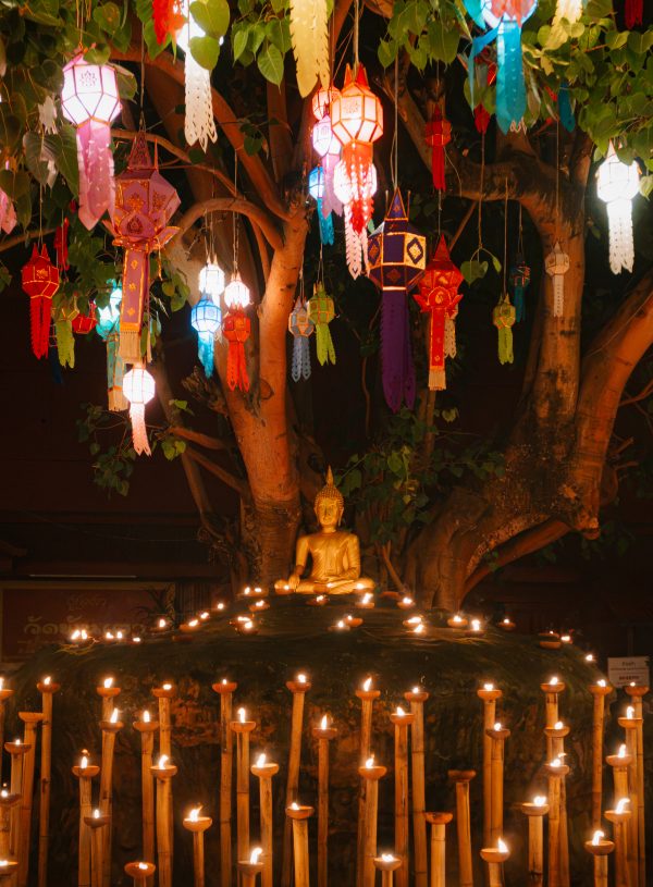 Wat Phan Tao during Yi Peng in Chiang Mai
